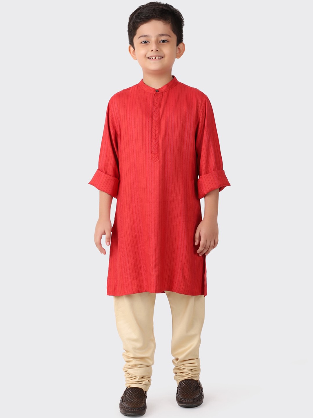 

Fabindia Boys Red Kurta