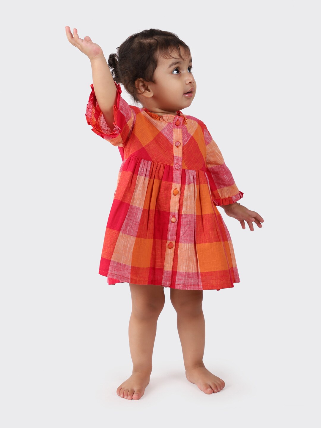 

Fabindia Multicoloured Checked Dress, Multi