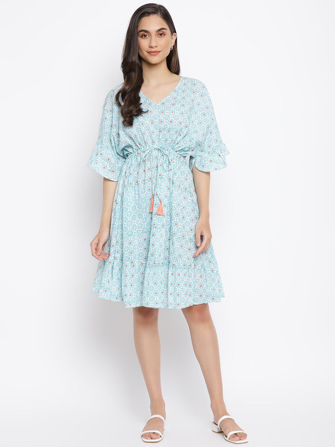 

Fabindia Multicoloured Floral Dress, Multi
