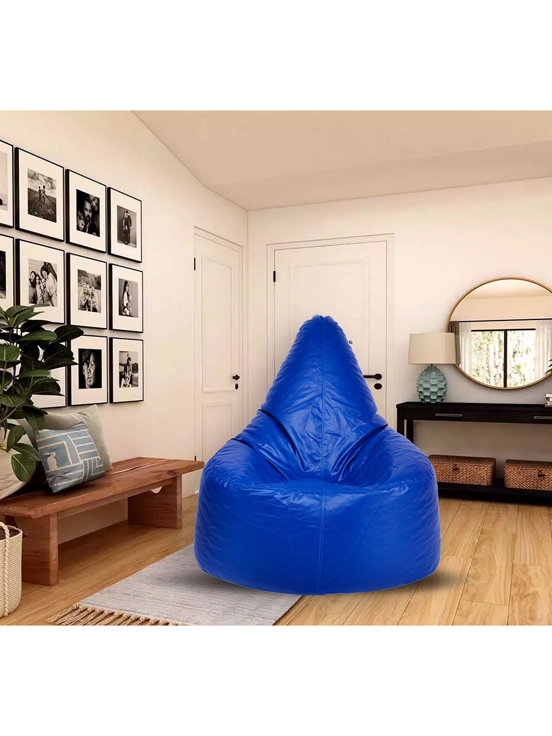 

SHIRA 24 Blue Solid Bean Bag Cover