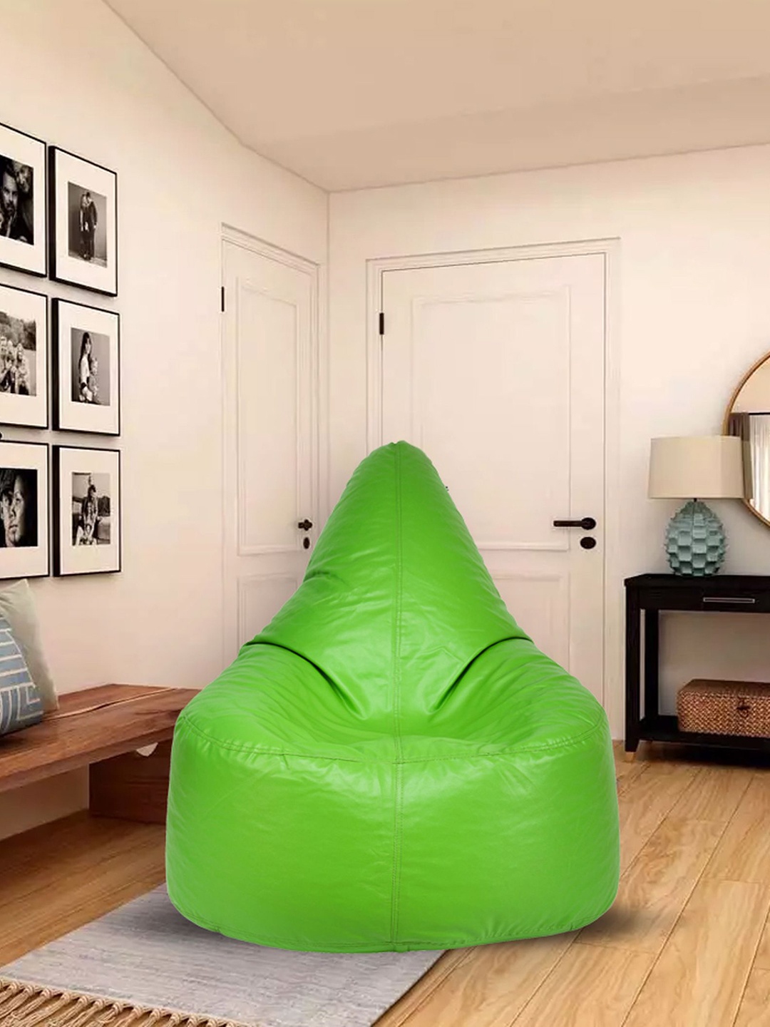 

SHIRA 24 Green Solid 4XL Bean Bag Cover Without Beans