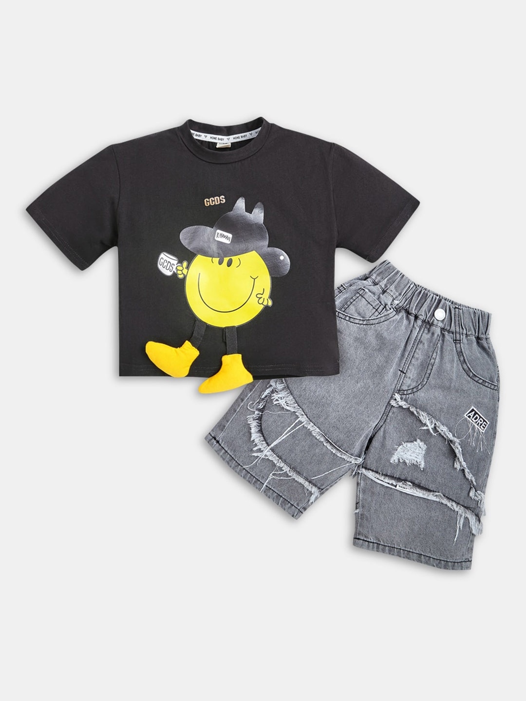 

Hopscotch Boys Black Clothing Set