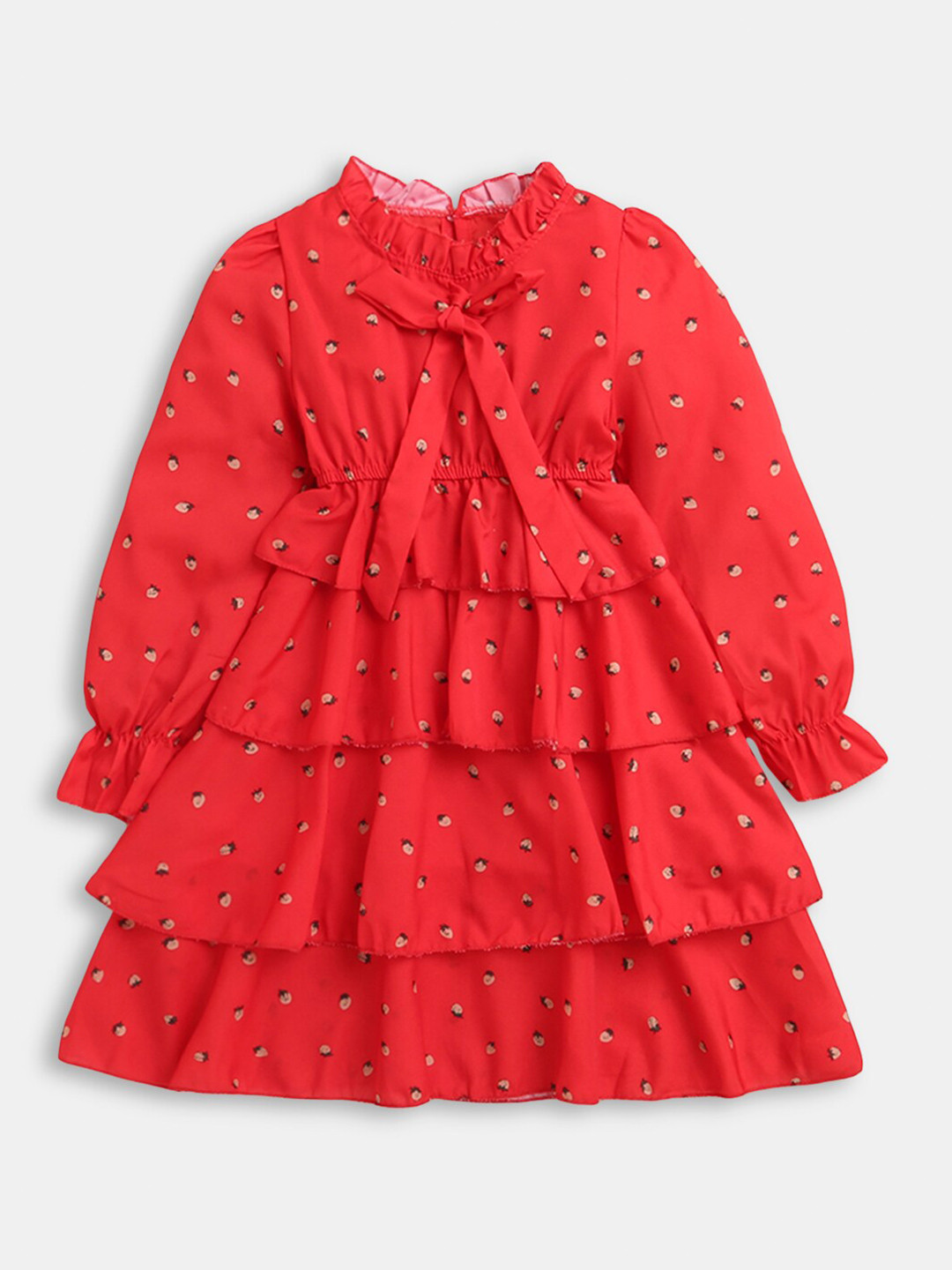 

Hopscotch Red A-Line Dress