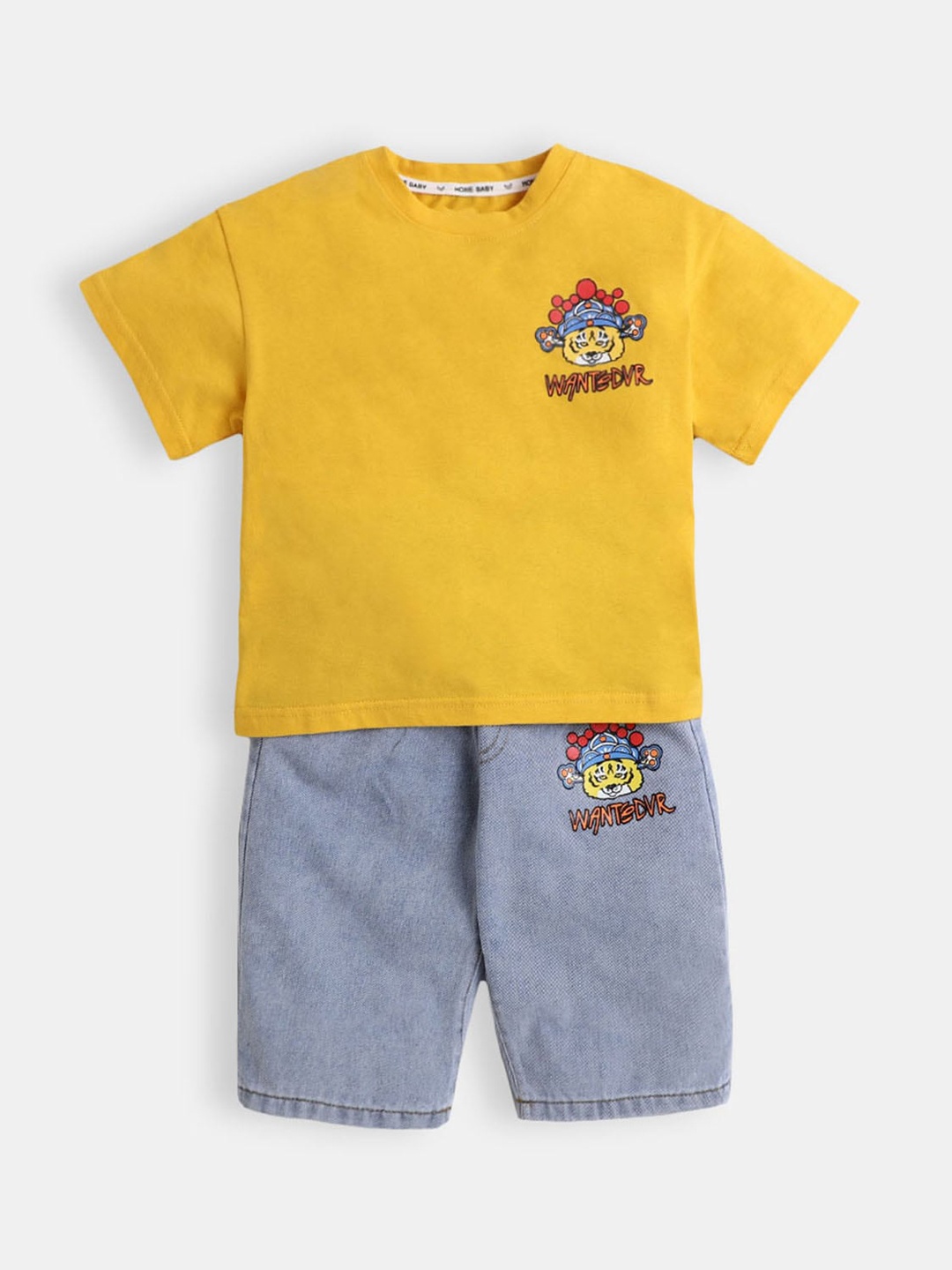 

Hopscotch Boys Yellow And Blue Clothing Set