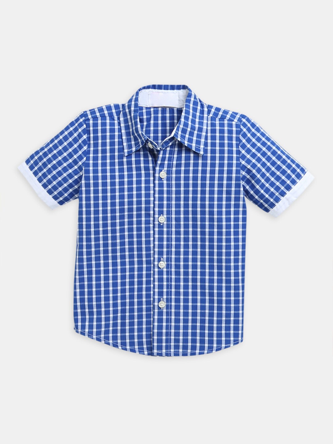 

Hopscotch Boys Blue Checked Casual Shirt