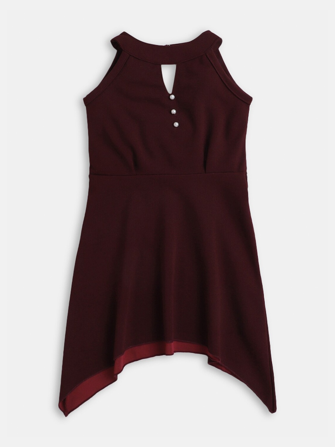 

Hopscotch Girls Burgundy Peplum Dress