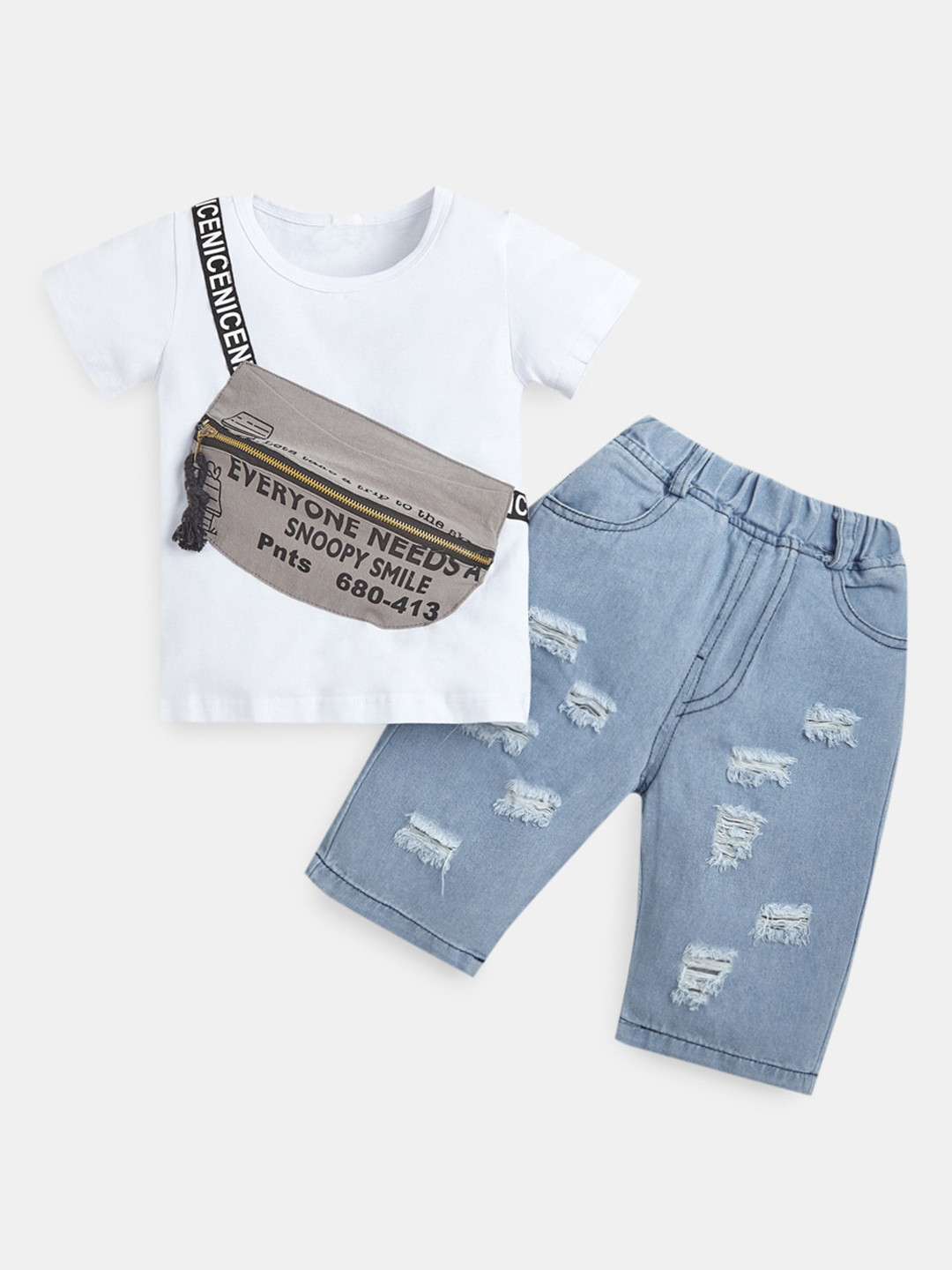 

Hopscotch Boys White Clothing Set
