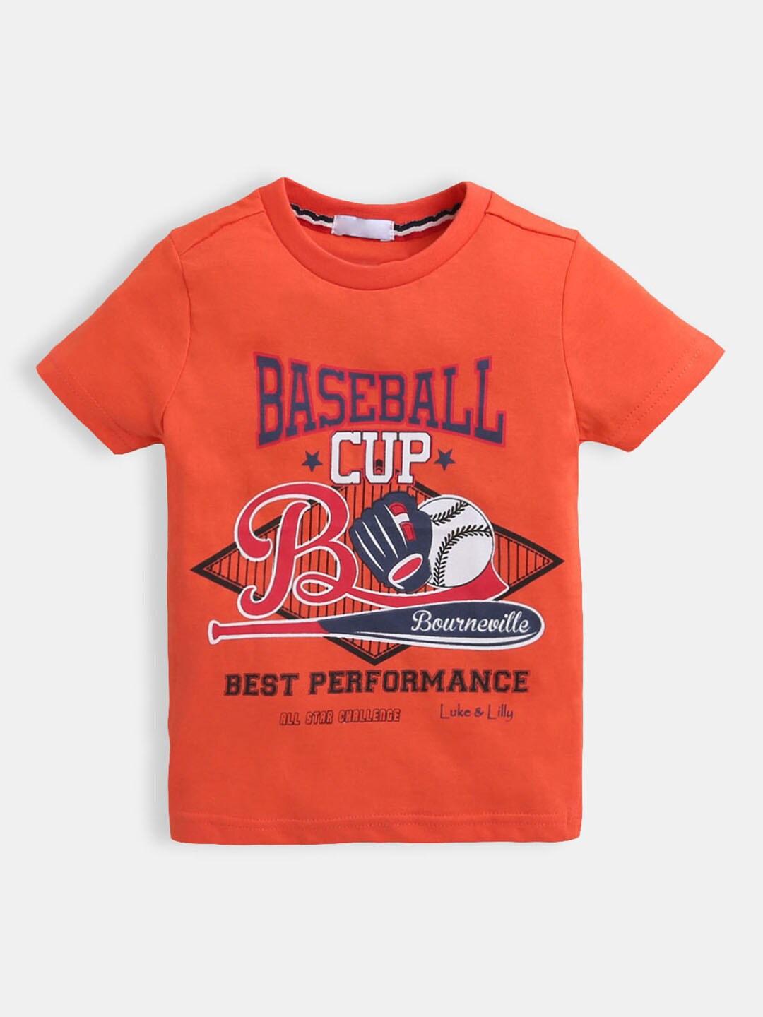 

Hopscotch Boys Coral Raw Edge T-shirt
