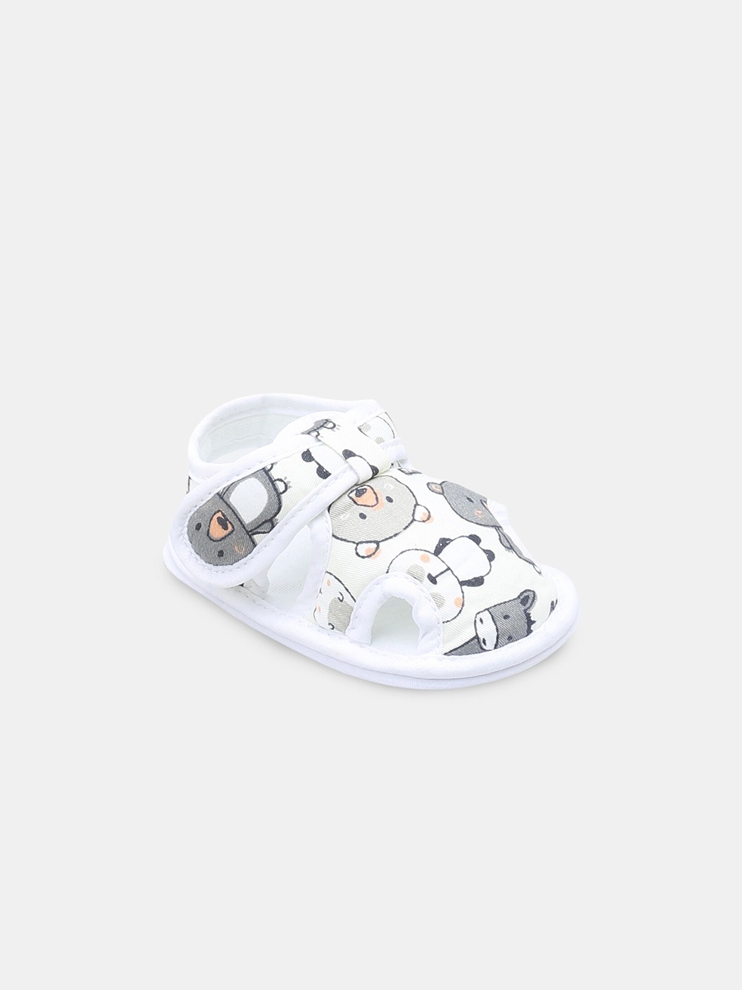 

Hopscotch Boys White & Black Comfort Sandals
