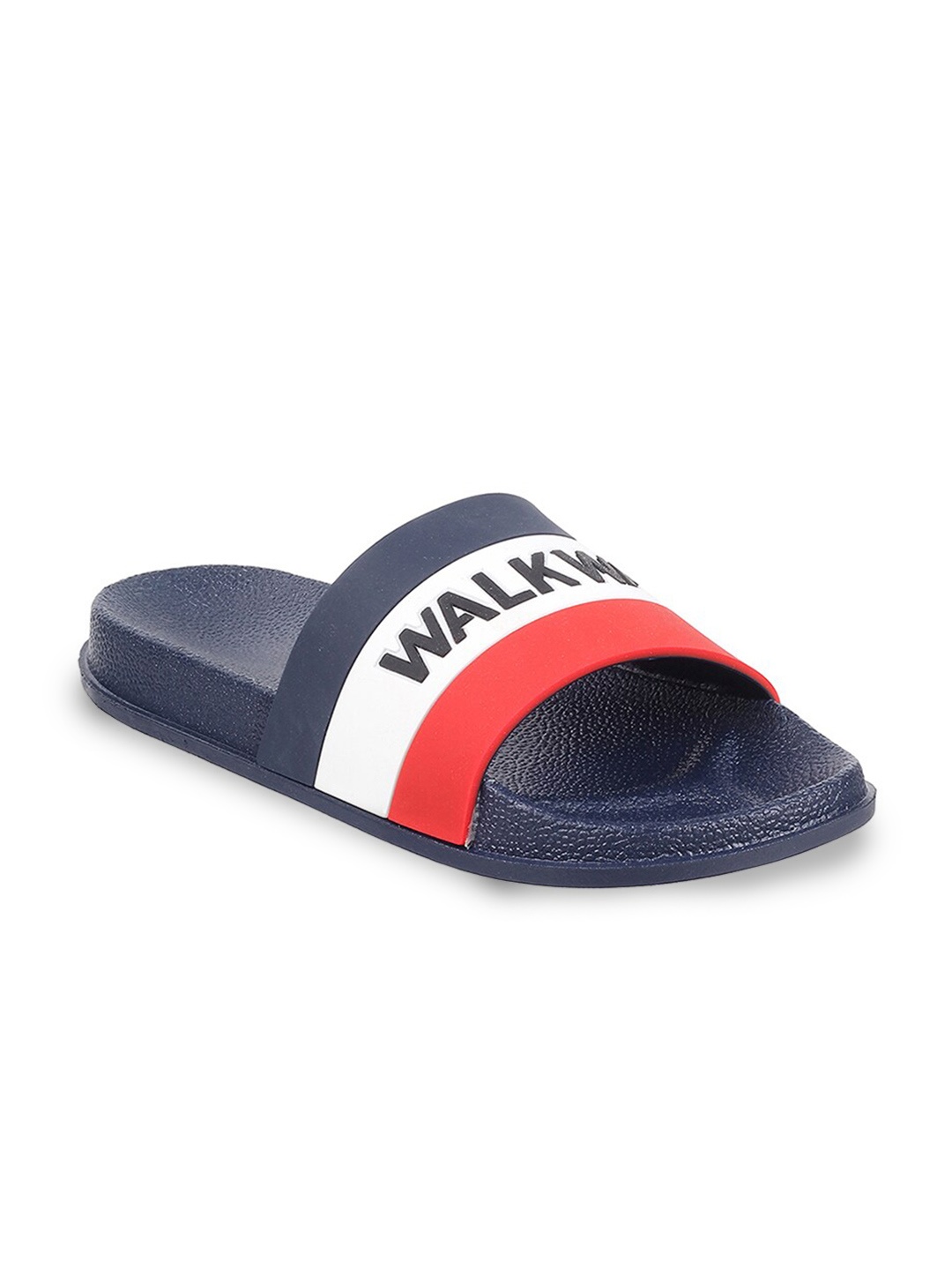 

WALKWAY by Metro Men Blue & White Colourblocked Sliders