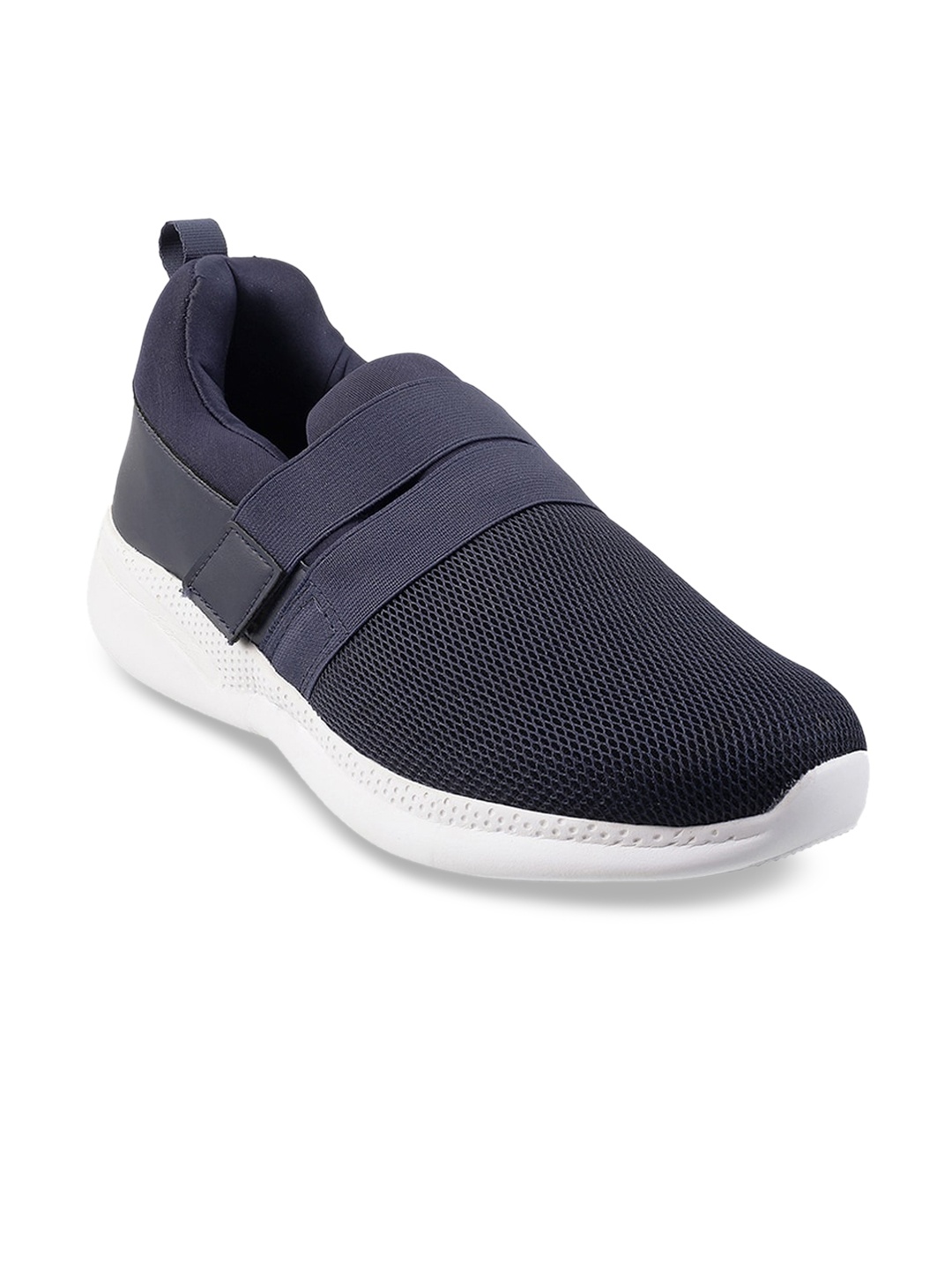 

WALKWAY by Metro Men Blue Woven Design Slip-On Sneakers