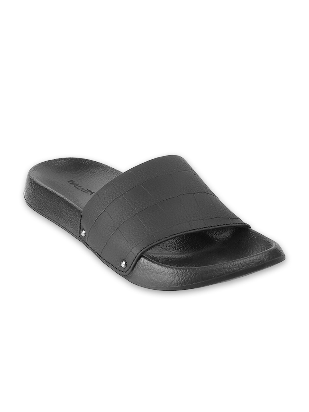 

WALKWAY by Metro Men Black Sliders