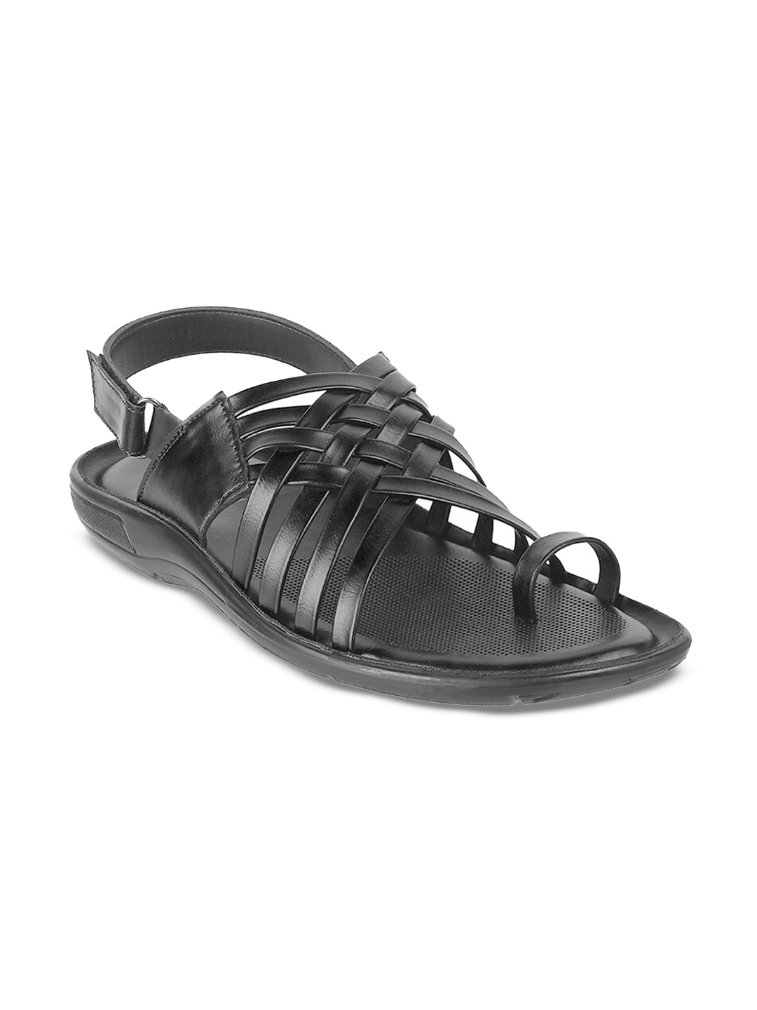 

WALKWAY by Metro Men Black Shoe-Style Sandals