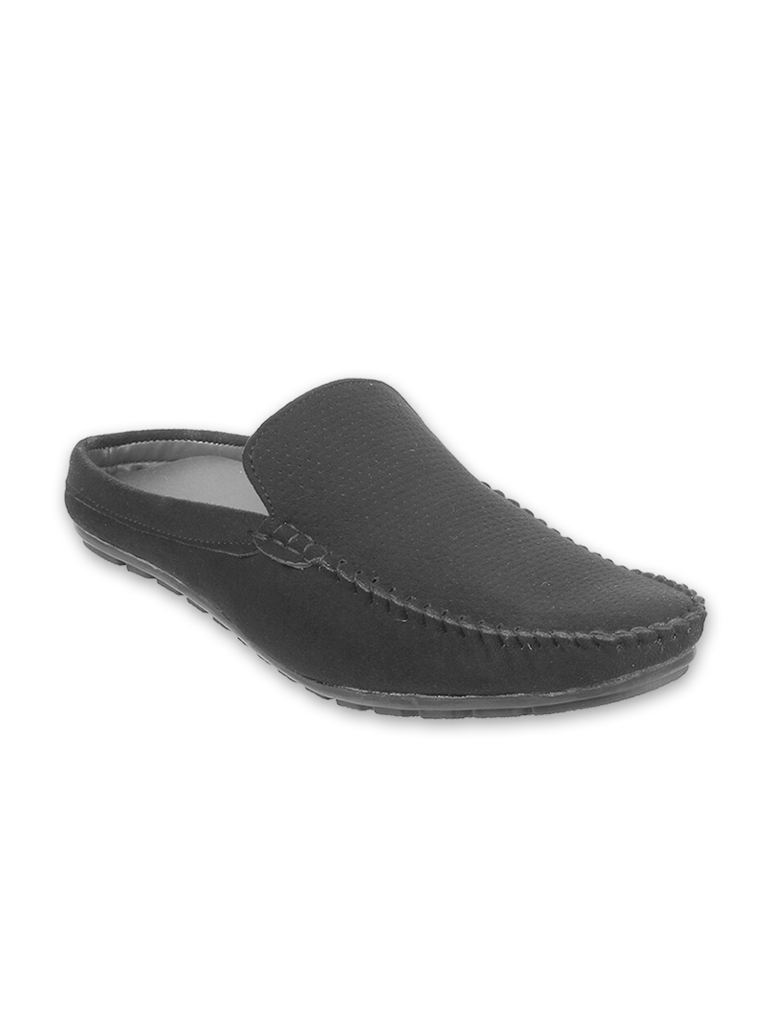 

WALKWAY by Metro Men Black Solid Shoe Style Sandals