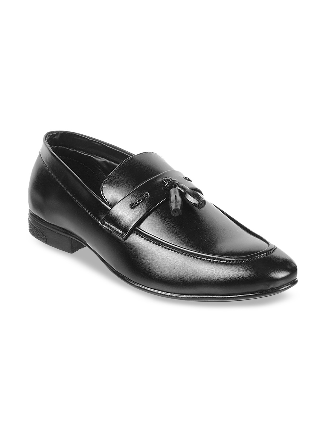 

WALKWAY by Metro Men Black Solid Formal Loafers