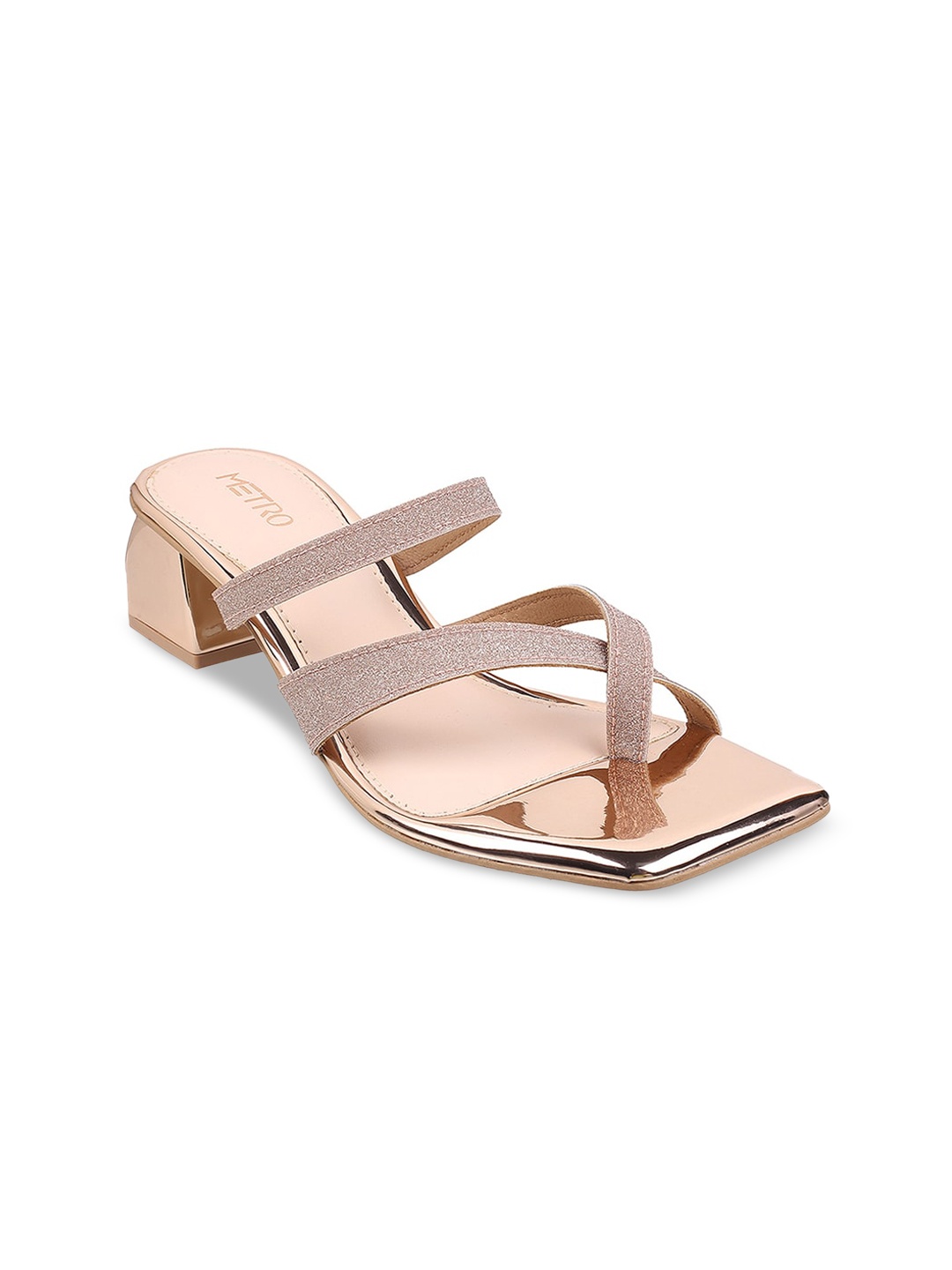 

Metro Pink Block Sandals