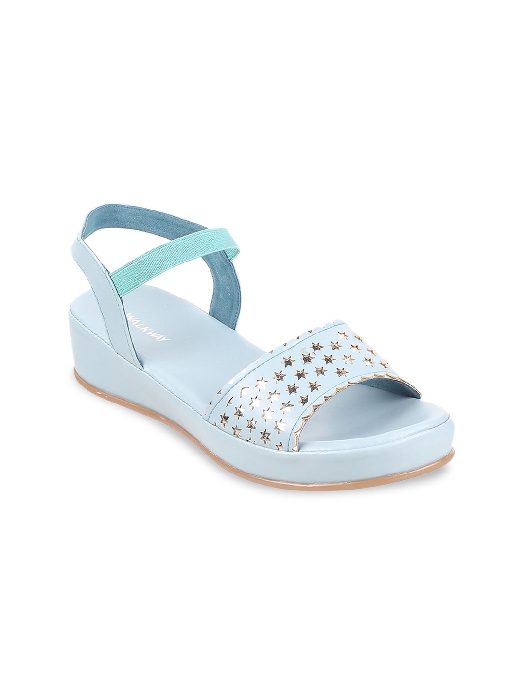 

WALKWAY by Metro Women Blue Open Toe Flats