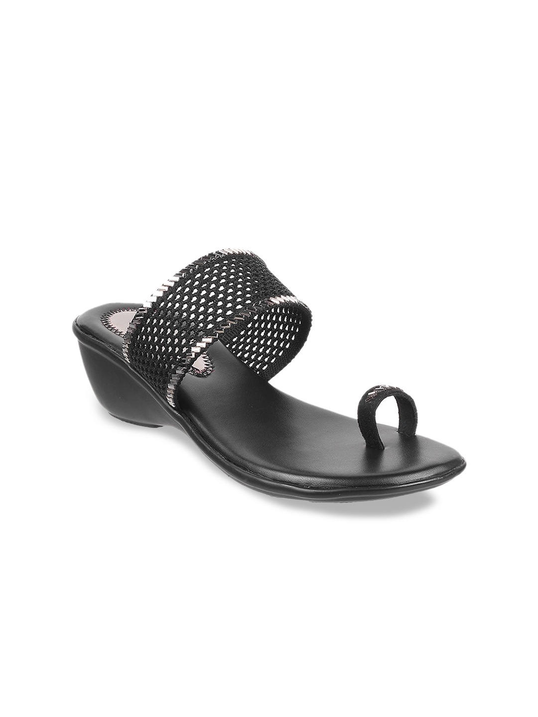 

WALKWAY by Metro Black Embellished Wedge Heels