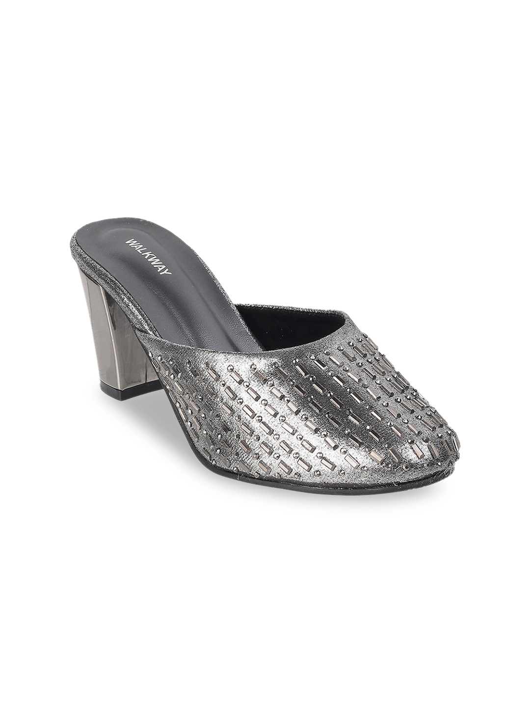 

WALKWAY by Metro Women Grey Block Mules