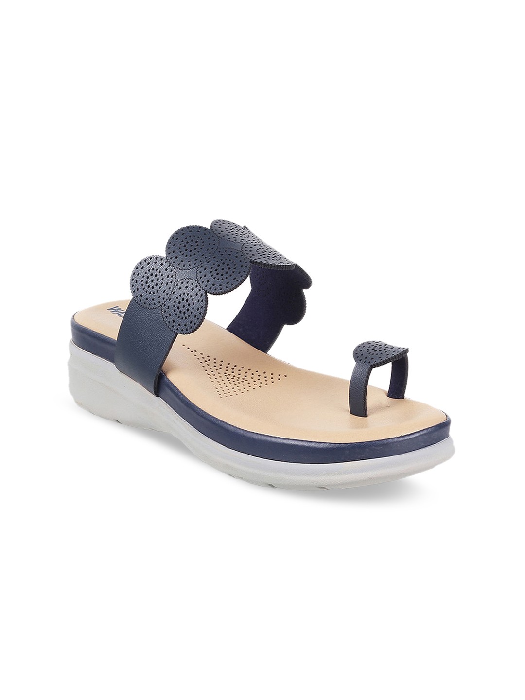 

WALKWAY by Metro Blue Embellished Wedge Flats