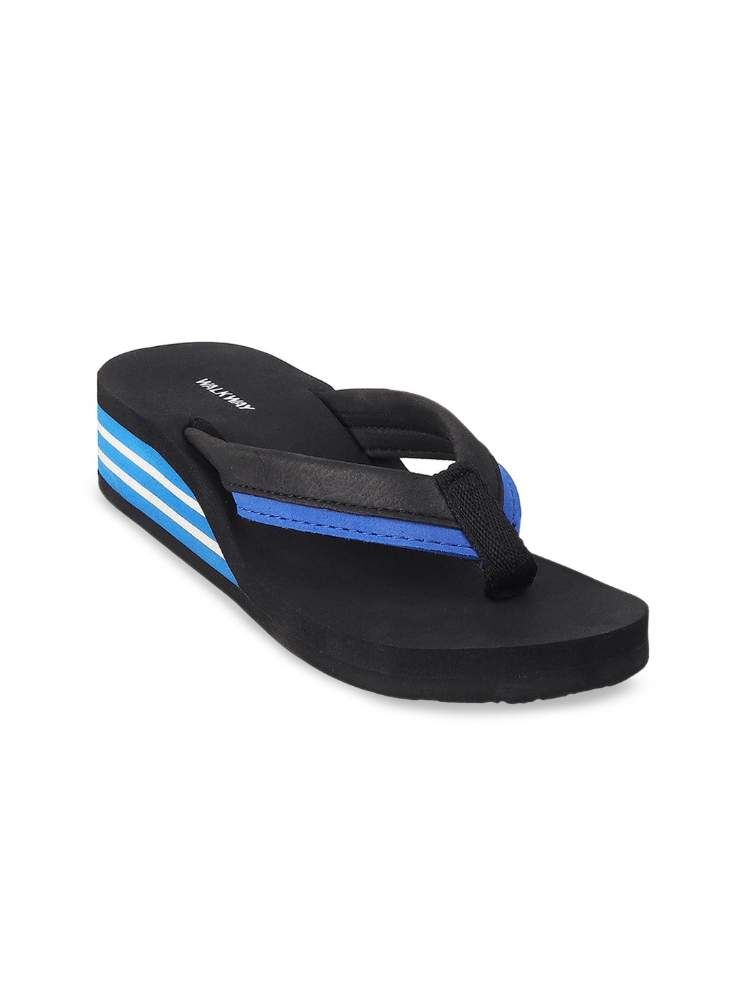 

WALKWAY by Metro Blue Printed Wedge Sandal Heels