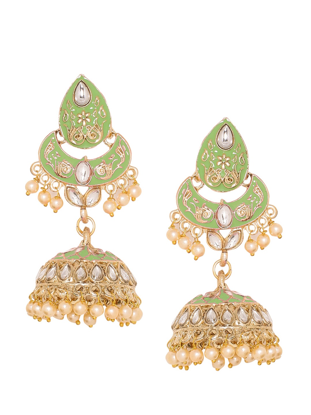 

Sanjog Green Classic Studs Earrings