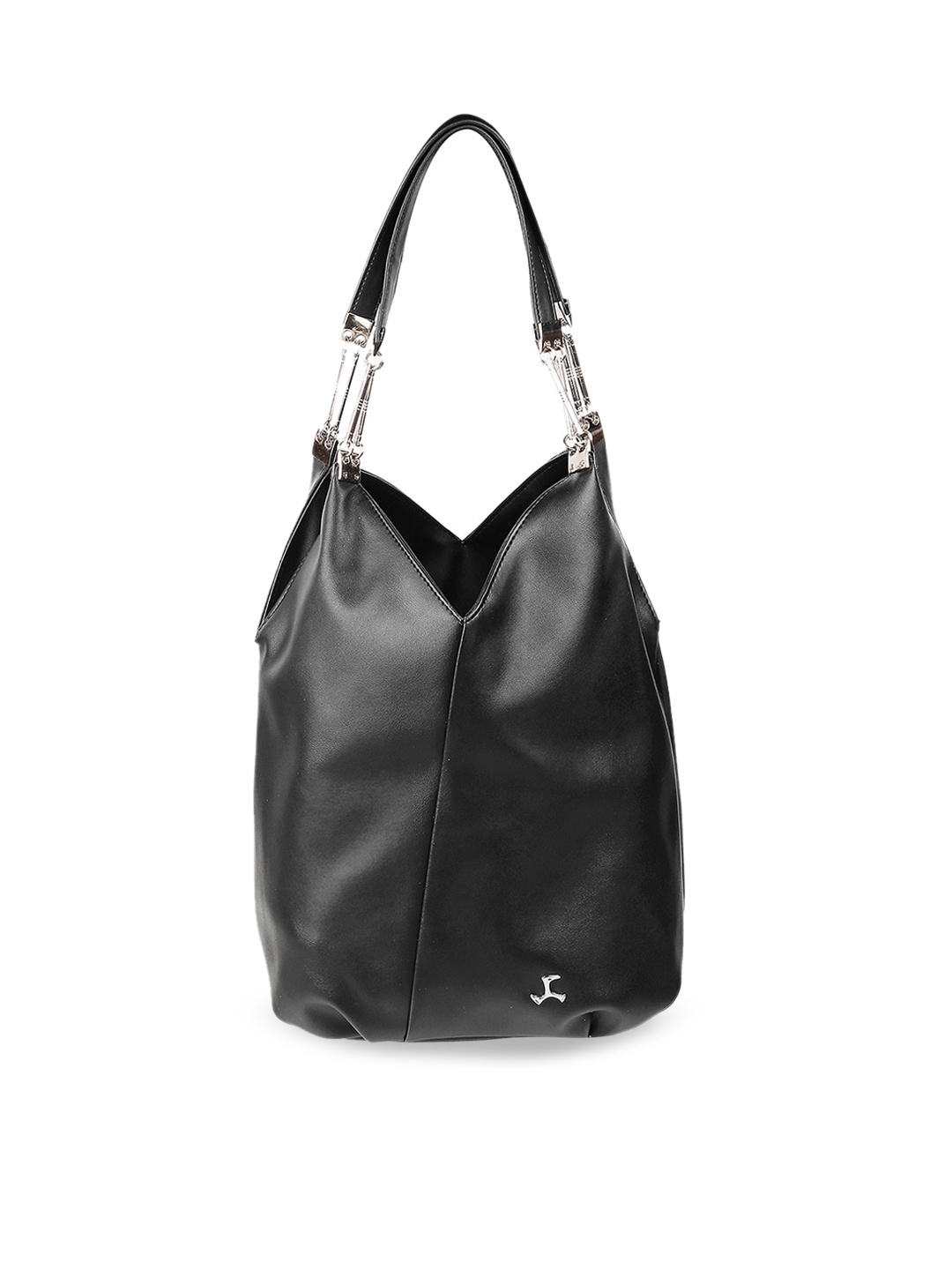 

Mochi Women Black PU Oversized Shopper Hobo Bag