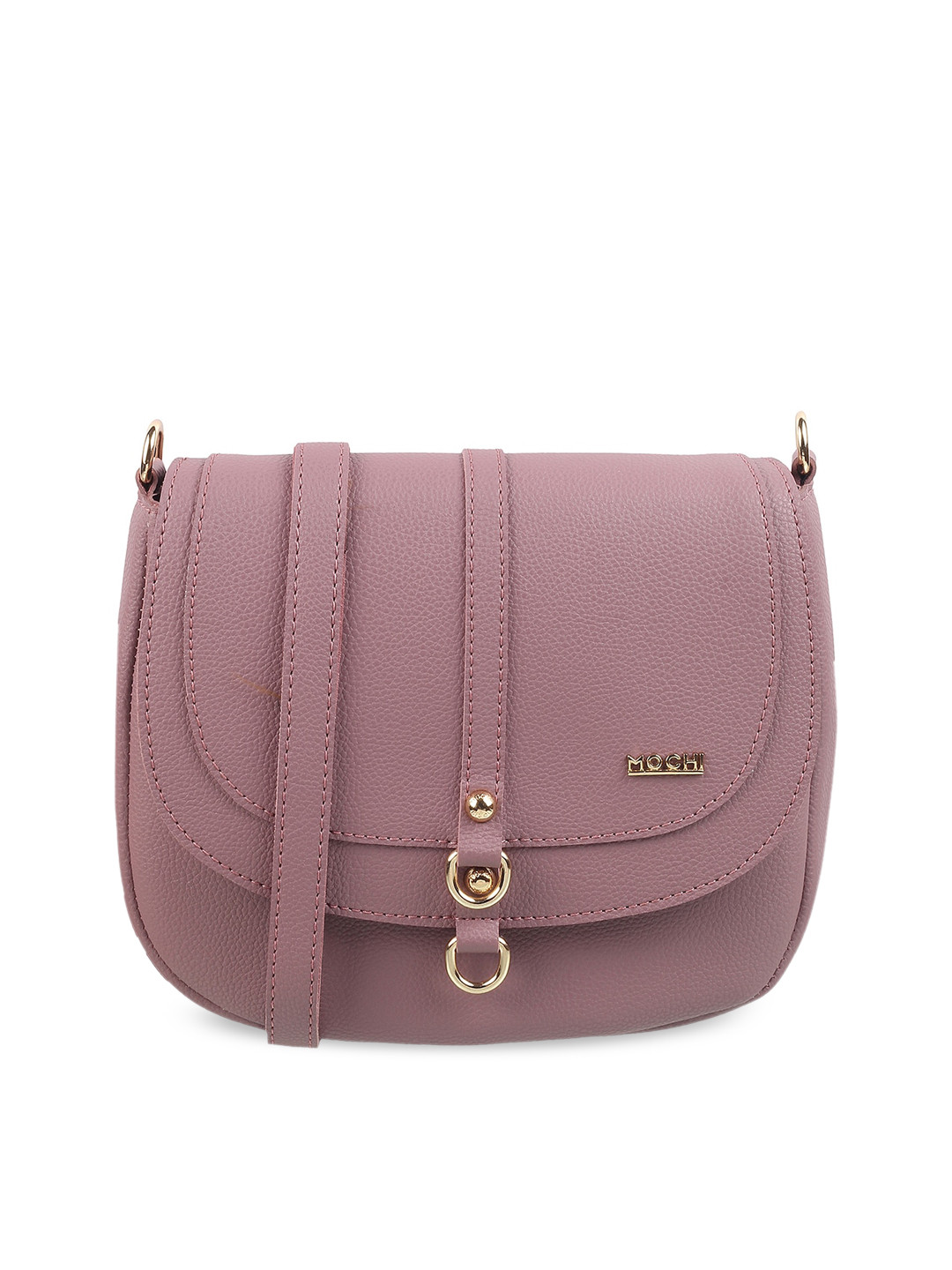 

Mochi Purple PU Structured Sling Bag