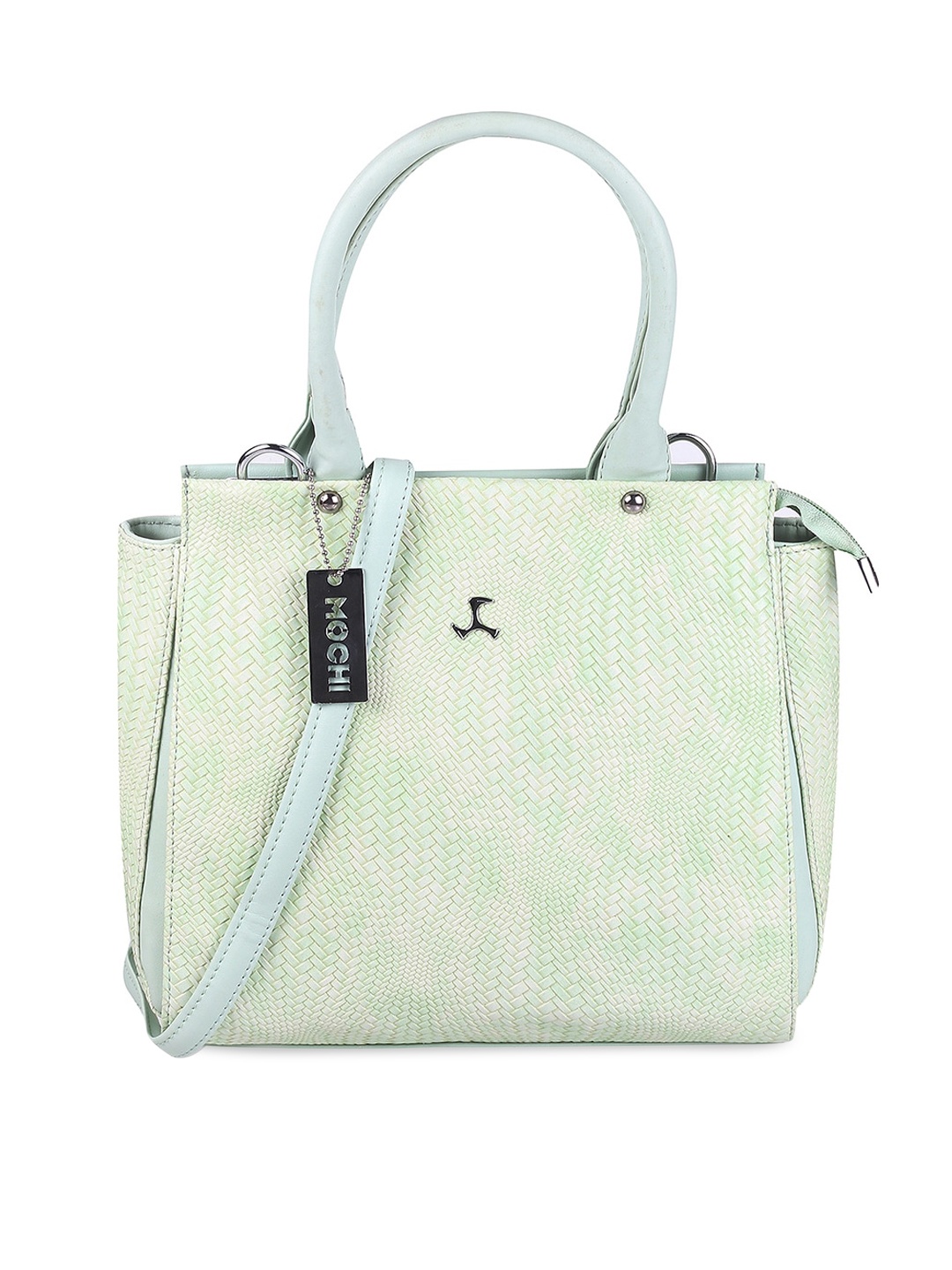 

Mochi Green Textured Oversized Shopper Handheld Bag