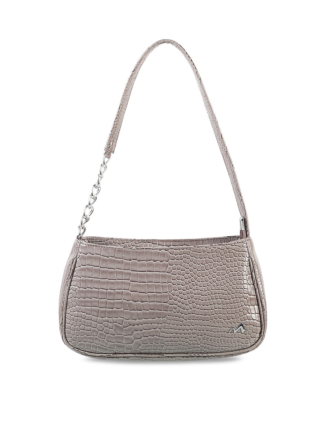 

Metro Grey Textured Structured Shoulder Bag