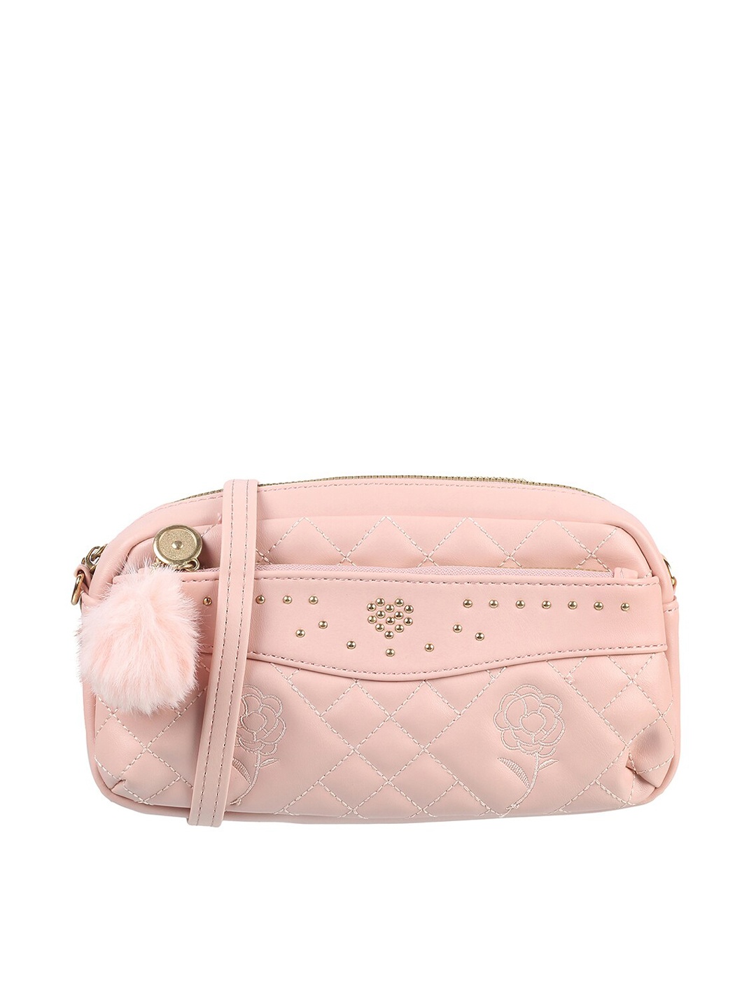 

WALKWAY by Metro Women Pink Embellished Zip Around Wallet