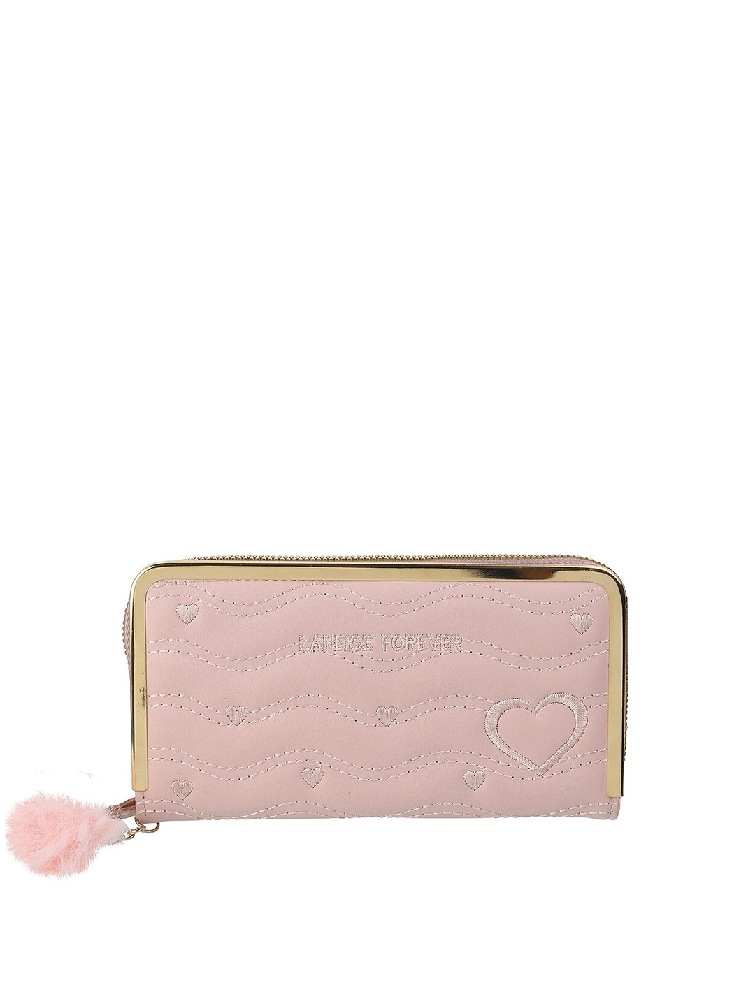 

WALKWAY by Metro Women Peach Zip Around Wallet