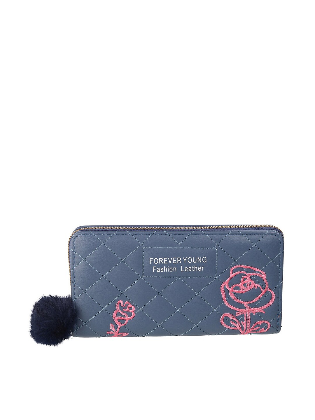 

WALKWAY by Metro Women Blue Floral Quilted Envelope Wallet