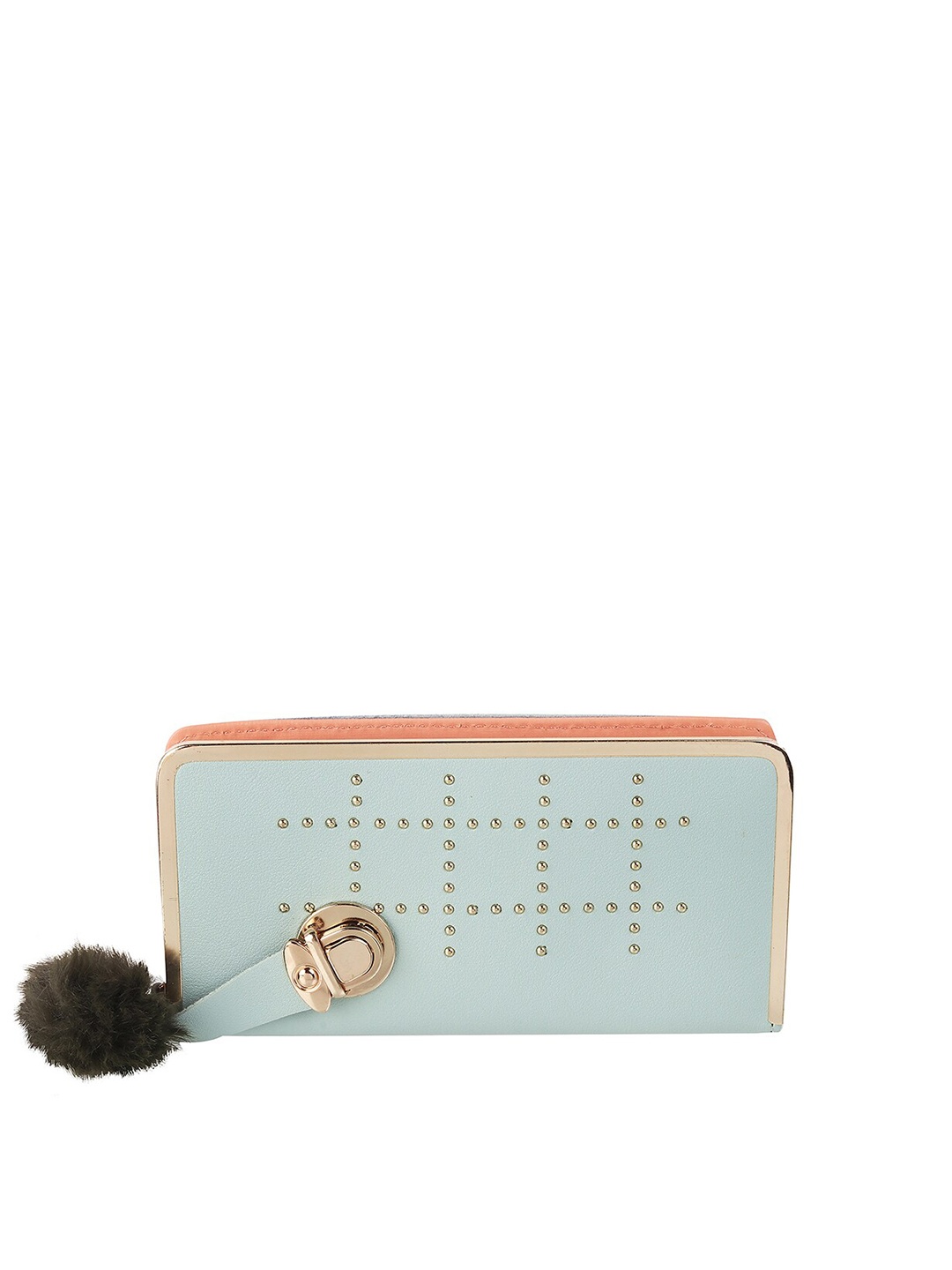 

WALKWAY by Metro Women Blue & Peach-Coloured Embellished Envelope