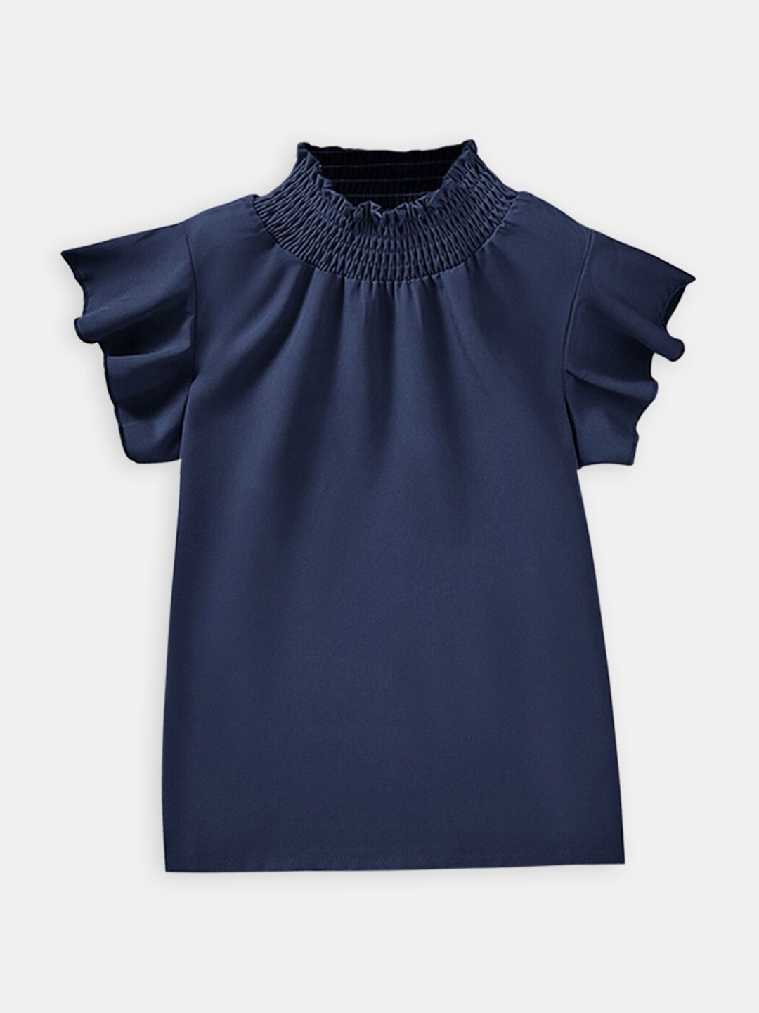 

Hopscotch Girls Blue Smocked Top