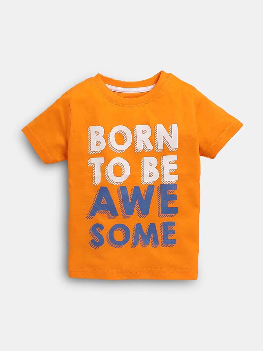 

Hopscotch Boys Orange Raw Edge T-shirt