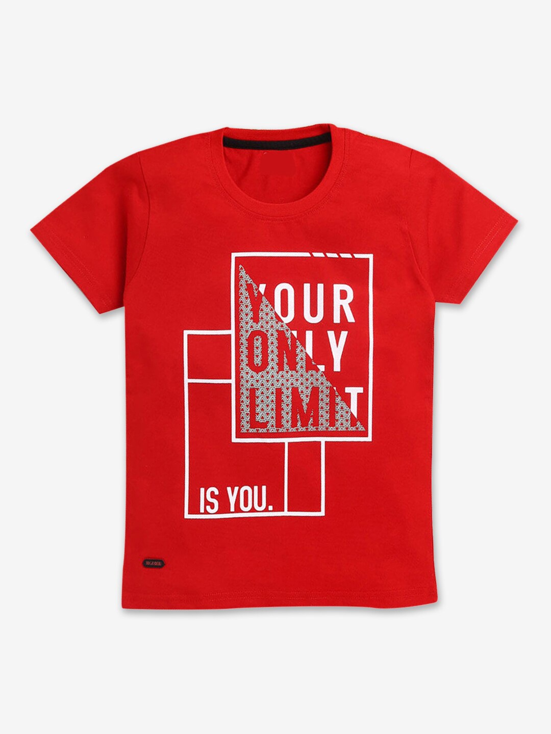 

Hopscotch Boys Red Printed T-shirt