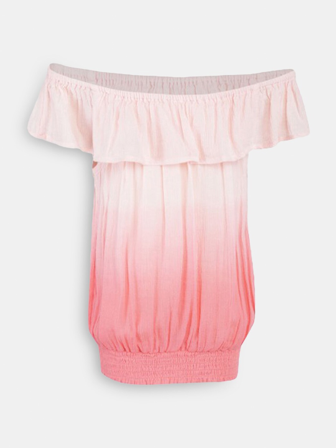 

Hopscotch Pink Ombre Off-Shoulder Bardot Top