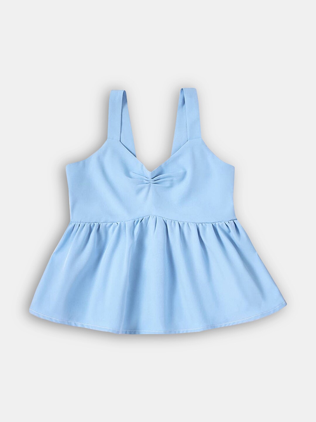 

Hopscotch Blue Solid Empire Top