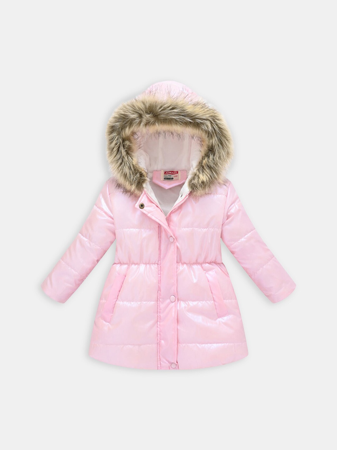

Hopscotch Girls Pink Striped Longline Overcoat