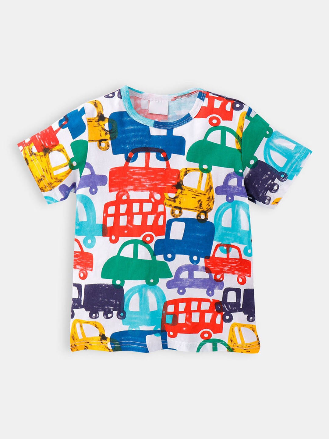 

Hopscotch Boys Multicoloured Printed T-shirt, Multi