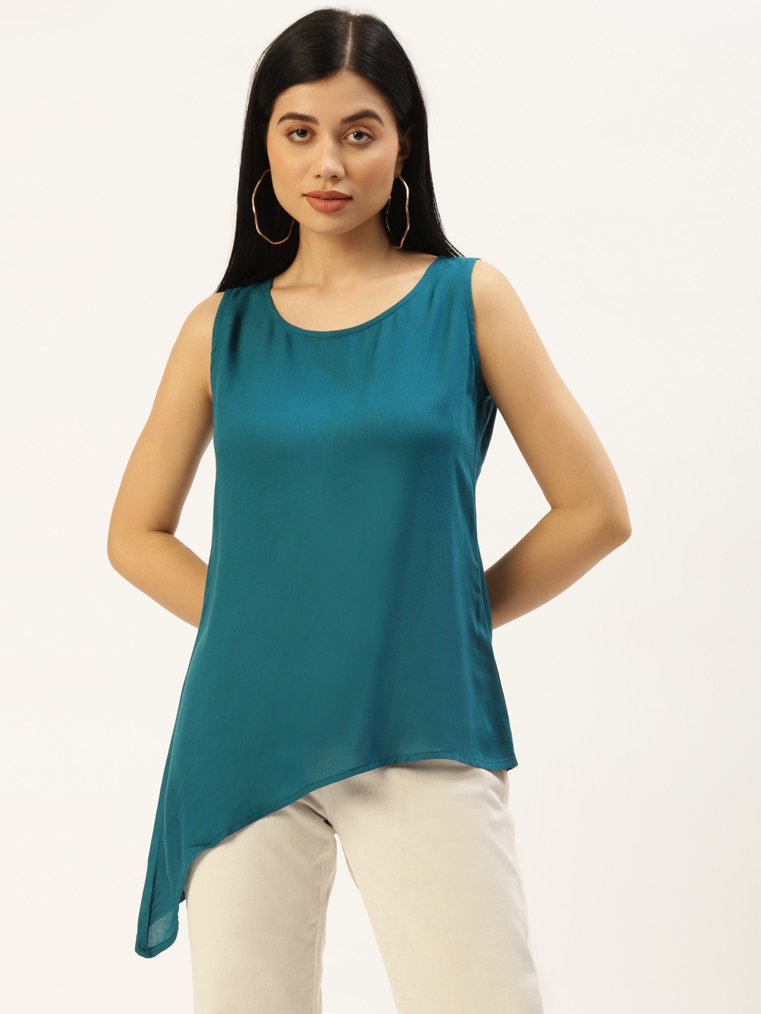 

BRINNS Teal High-Low Top