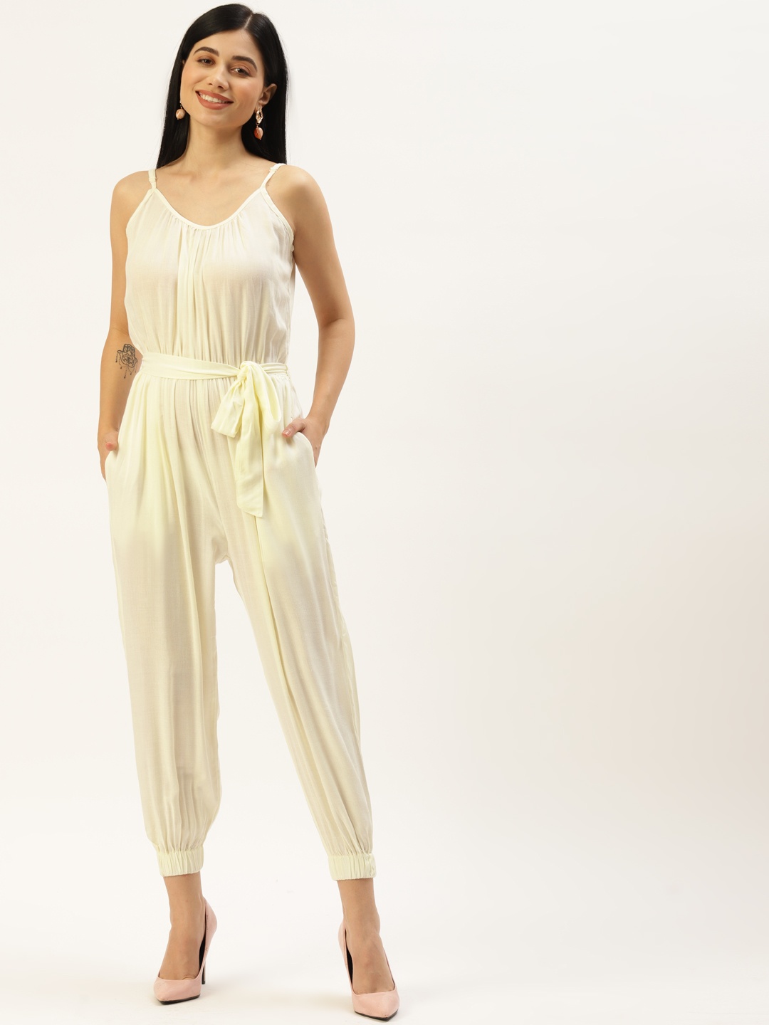 

BRINNS Cream-Coloured Basic Jumpsuit