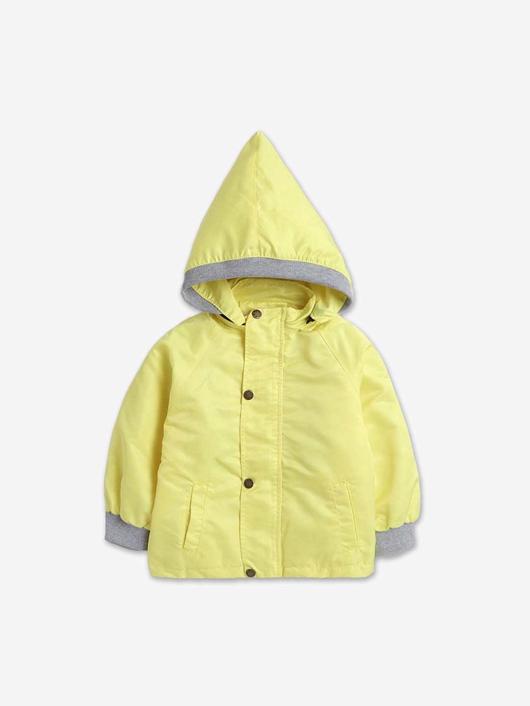 

Hopscotch Girls Yellow Solid Full-Sleeve Varsity Jacket