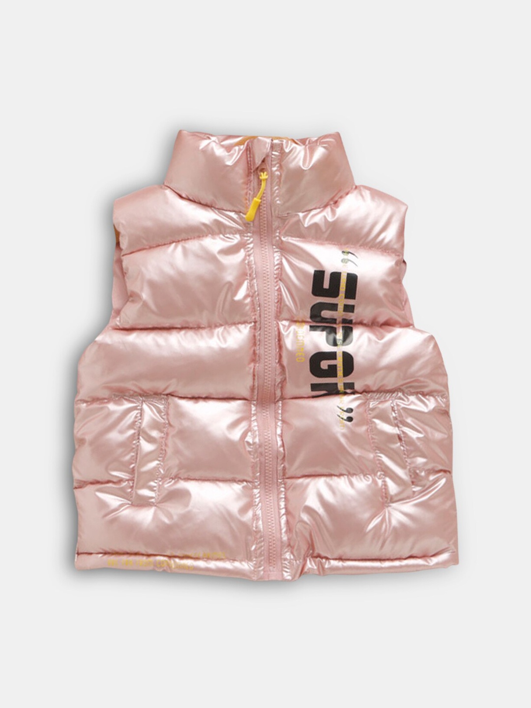

Hopscotch Girls Pink Solid Puffer Jacket