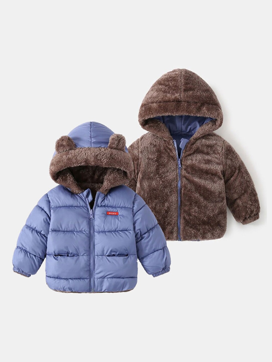 

Hopscotch Boys Blue Reversible Puffer Jacket