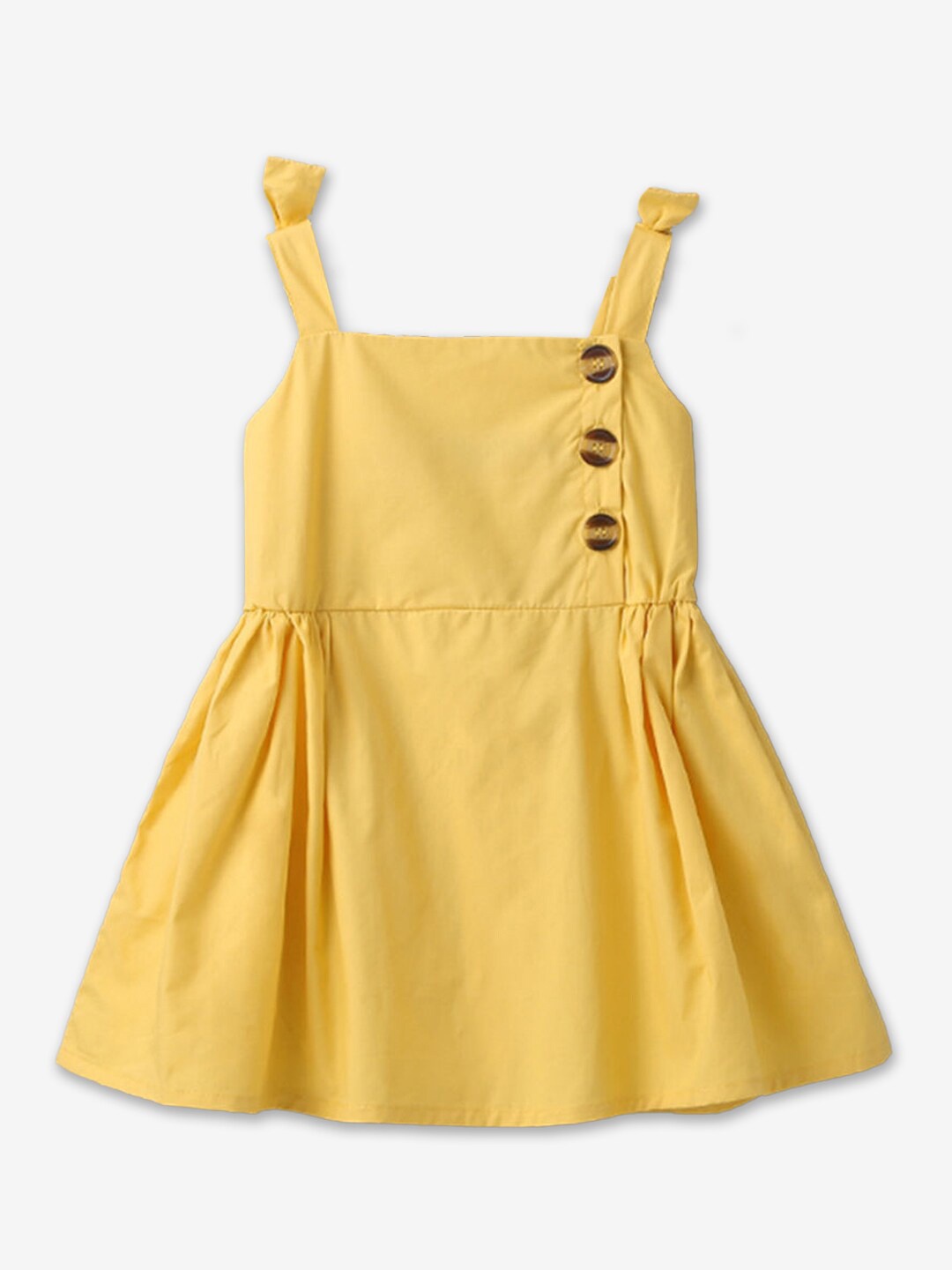 

Hopscotch Yellow A-Line Dress