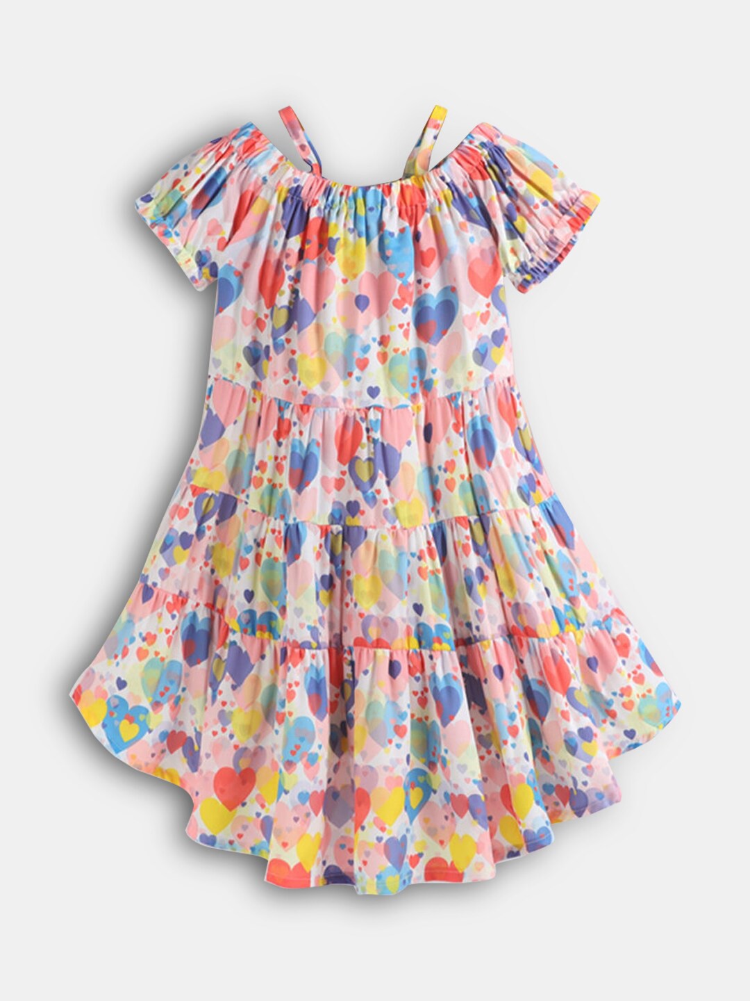

Hopscotch Girls Yellow And Pink Floral Dress