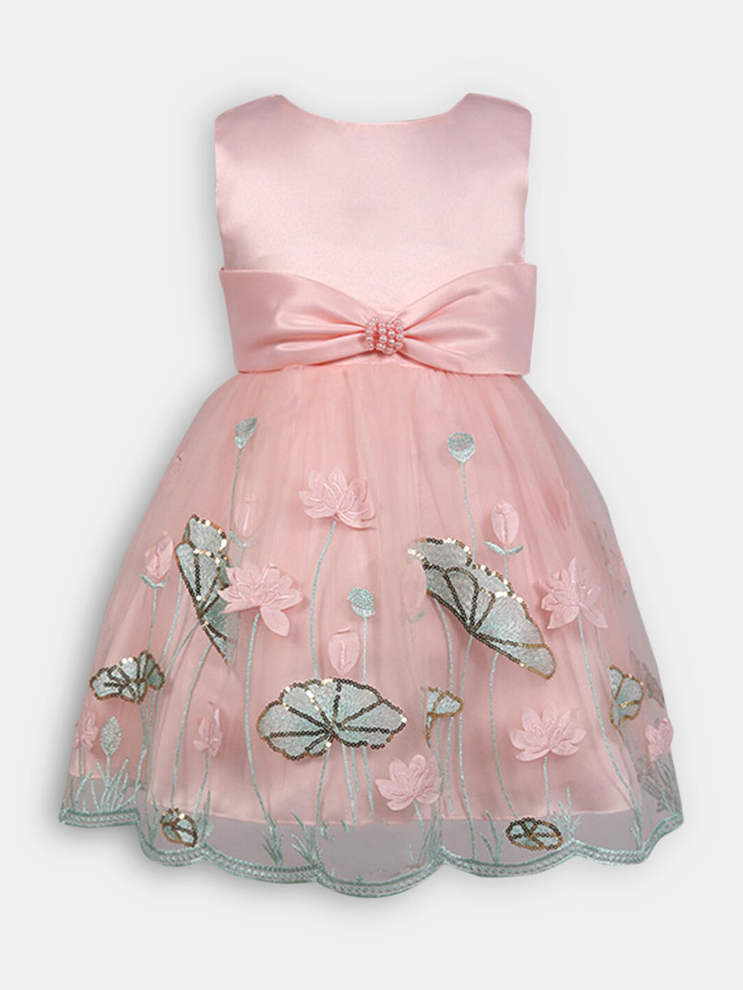 

Hopscotch Pink Fit and Flare Dress