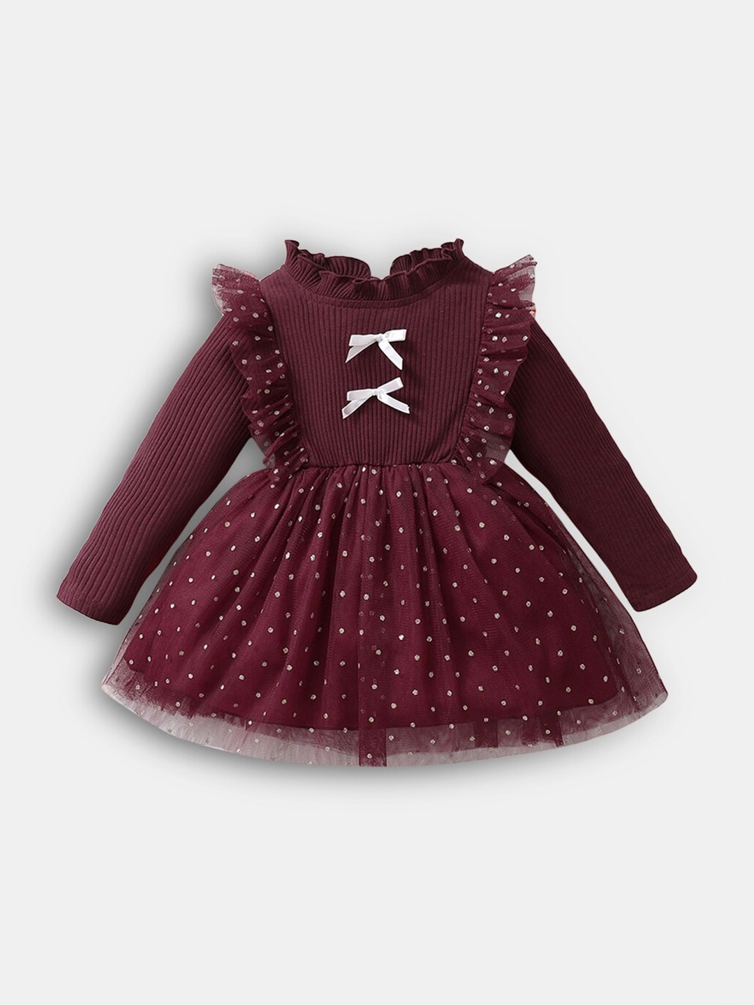 

Hopscotch Maroon Dress